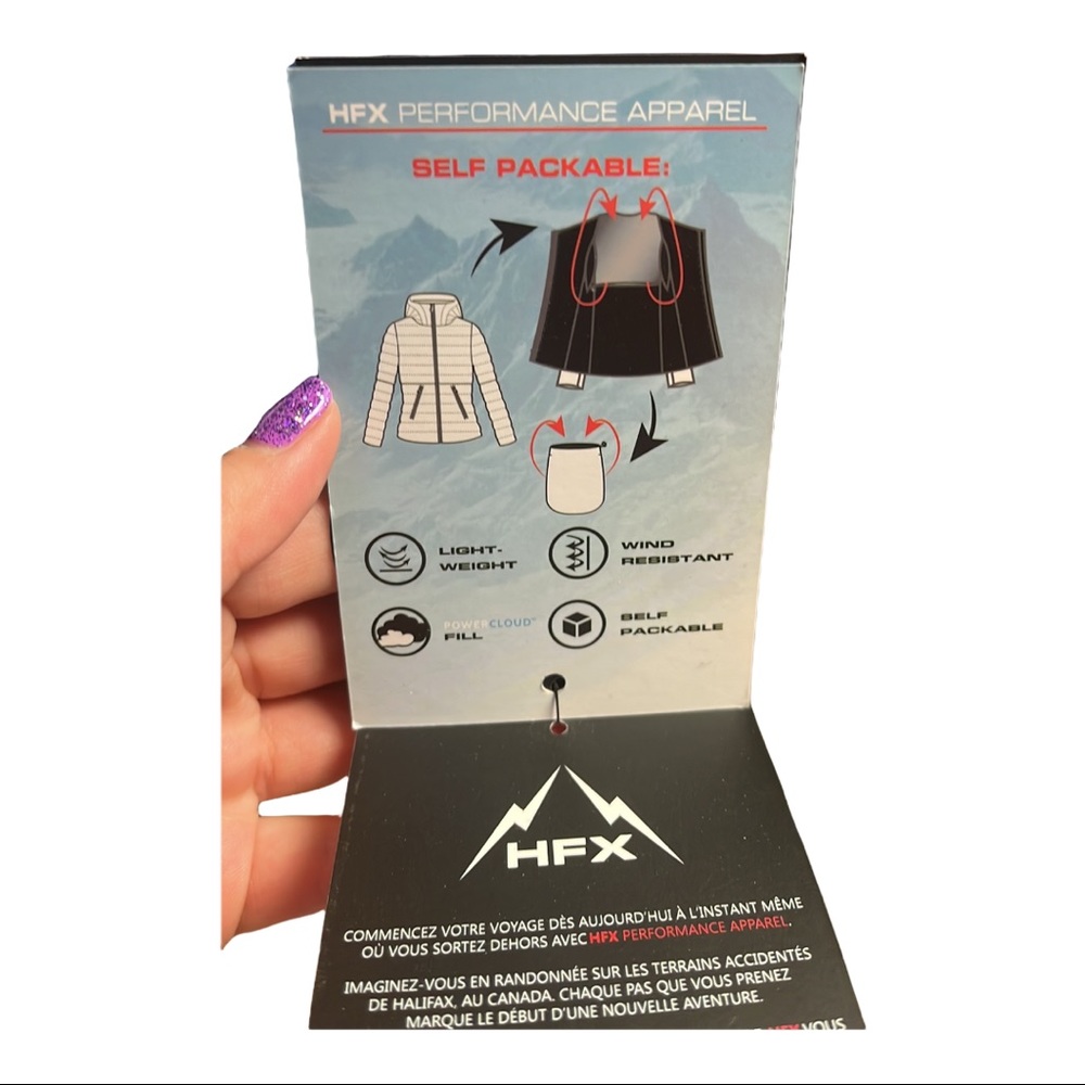 HFX‎ Lightweight Self Packable Puffer Jacket NWT … - image 7